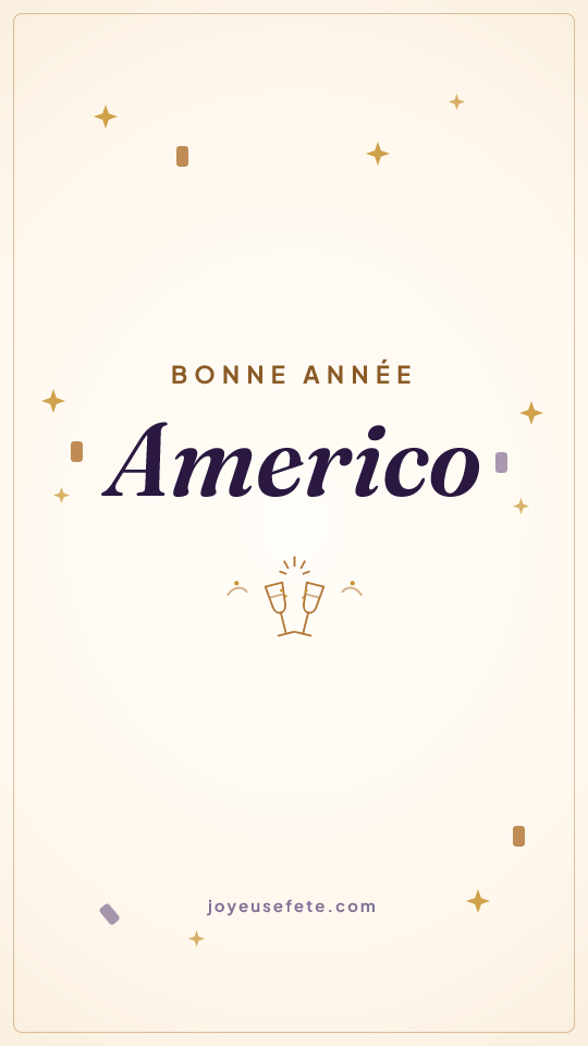 Image « Bonne année Americo » au format story