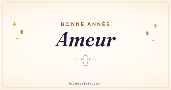 Image « Bonne année Ameur » au format large