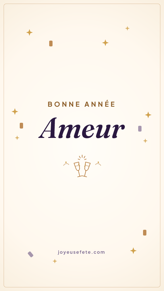 Image « Bonne année Ameur » au format story
