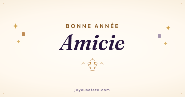 Image « Bonne année Amicie » au format large