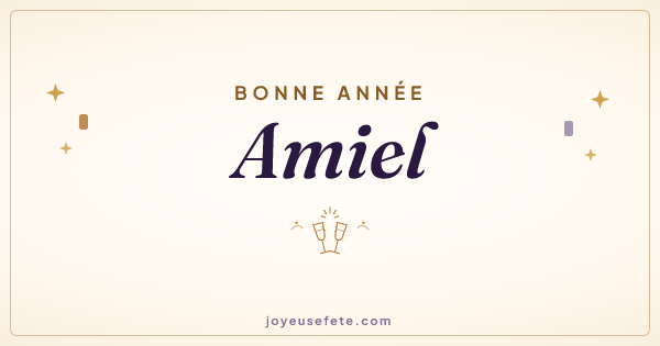 Image « Bonne année Amiel » au format large