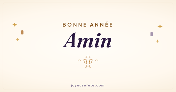 Image « Bonne année Amin » au format large
