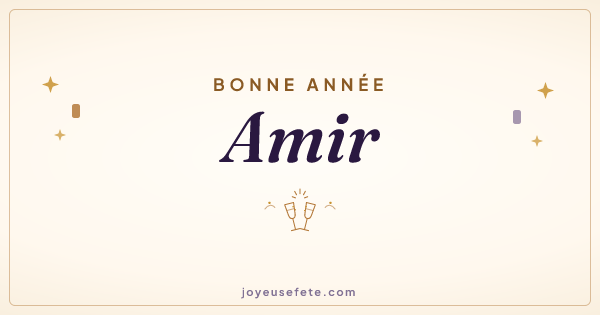 Image « Bonne année Amir » au format large