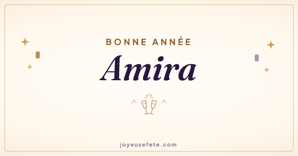 Image « Bonne année Amira » au format large