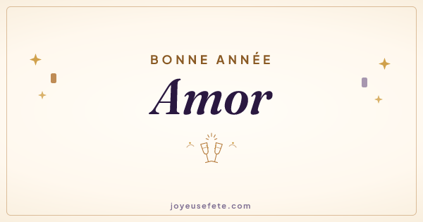 Image « Bonne année Amor » au format large