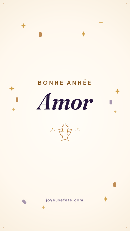 Image « Bonne année Amor » au format story