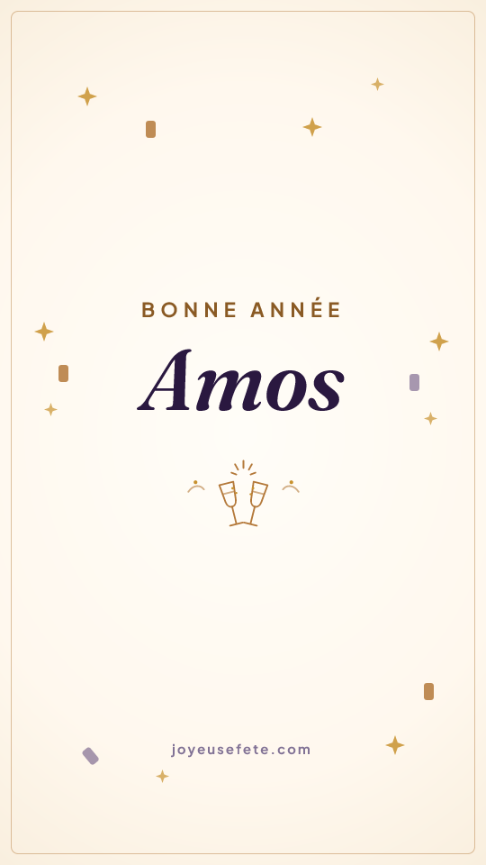 Image « Bonne année Amos » au format story