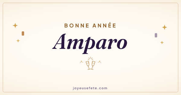 Image « Bonne année Amparo » au format large