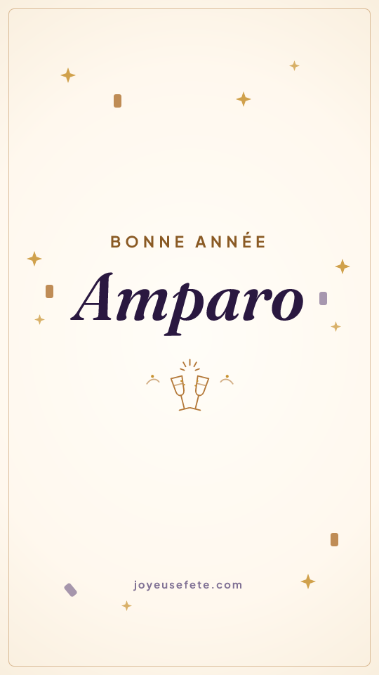Image « Bonne année Amparo » au format story