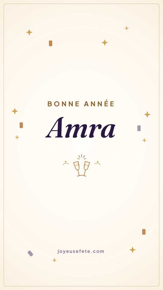 Image « Bonne année Amra » au format story