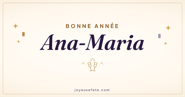 Image « Bonne année Ana-Maria » au format large