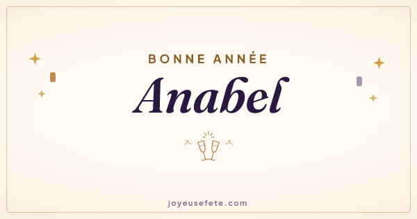 Image « Bonne année Anabel » au format large