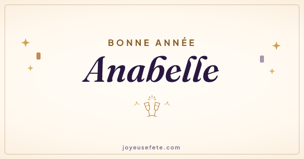 Image « Bonne année Anabelle » au format large