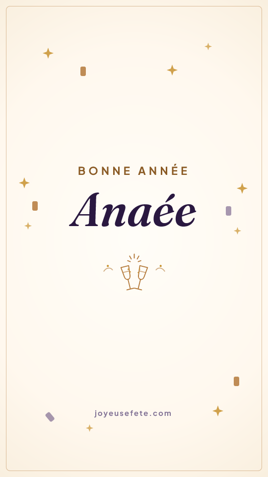 Image « Bonne année Anaée » au format story