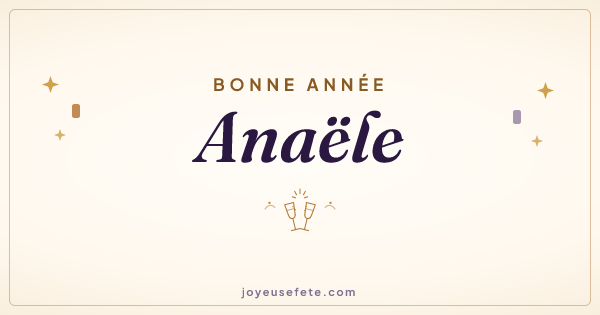 Image « Bonne année Anaële » au format large