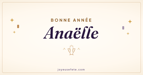 Image « Bonne année Anaëlle » au format large