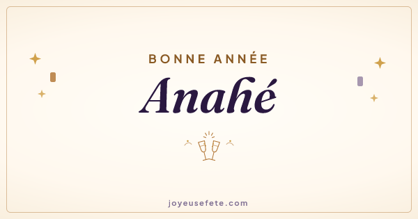Image « Bonne année Anahé » au format large