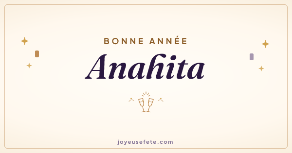 Image « Bonne année Anahita » au format large