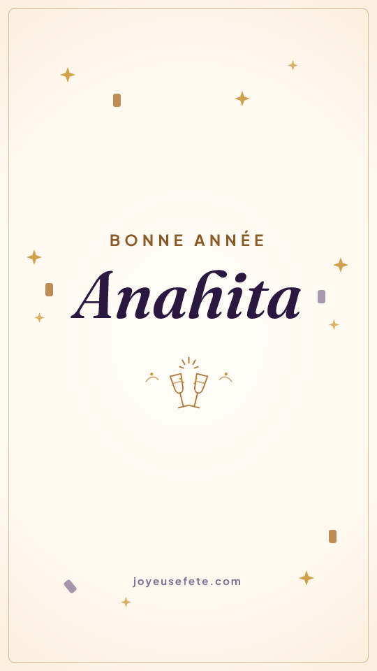Image « Bonne année Anahita » au format story
