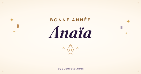 Image « Bonne année Anaïa » au format large
