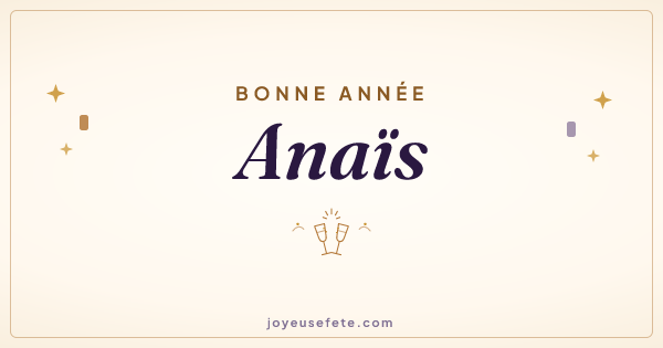 Image « Bonne année Anaïs » au format large