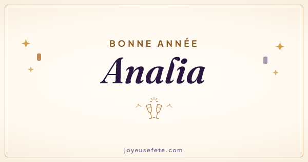 Image « Bonne année Analia » au format large