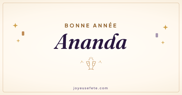Image « Bonne année Ananda » au format large