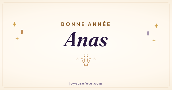 Image « Bonne année Anas » au format large