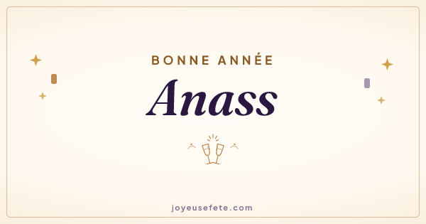 Image « Bonne année Anass » au format large