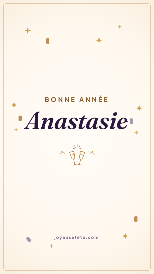 Image « Bonne année Anastasie » au format story