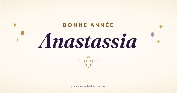 Image « Bonne année Anastassia » au format large