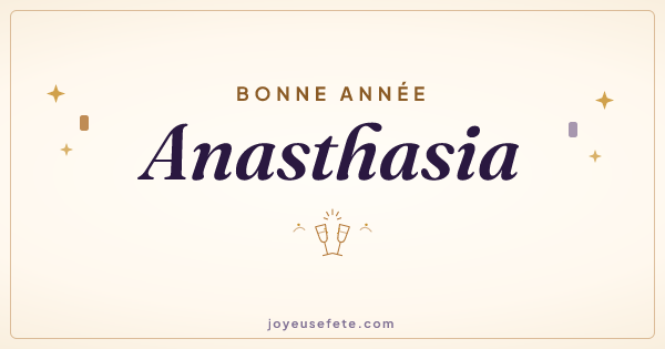 Image « Bonne année Anasthasia » au format large