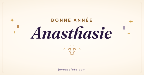 Image « Bonne année Anasthasie » au format large