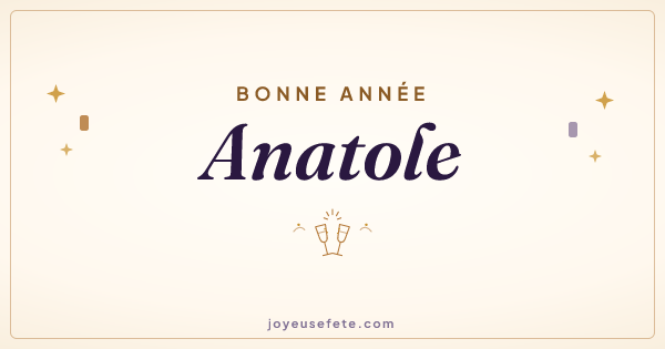 Image « Bonne année Anatole » au format large