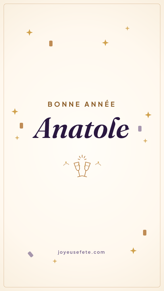 Image « Bonne année Anatole » au format story