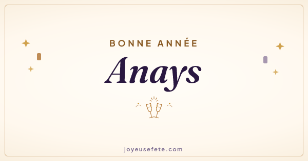 Image « Bonne année Anays » au format large