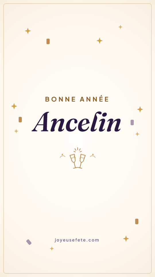 Image « Bonne année Ancelin » au format story