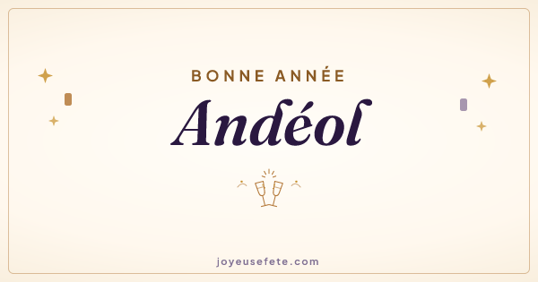 Image « Bonne année Andéol » au format large