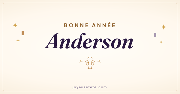 Image « Bonne année Anderson » au format large
