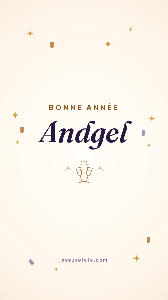 Image « Bonne année Andgel » au format story