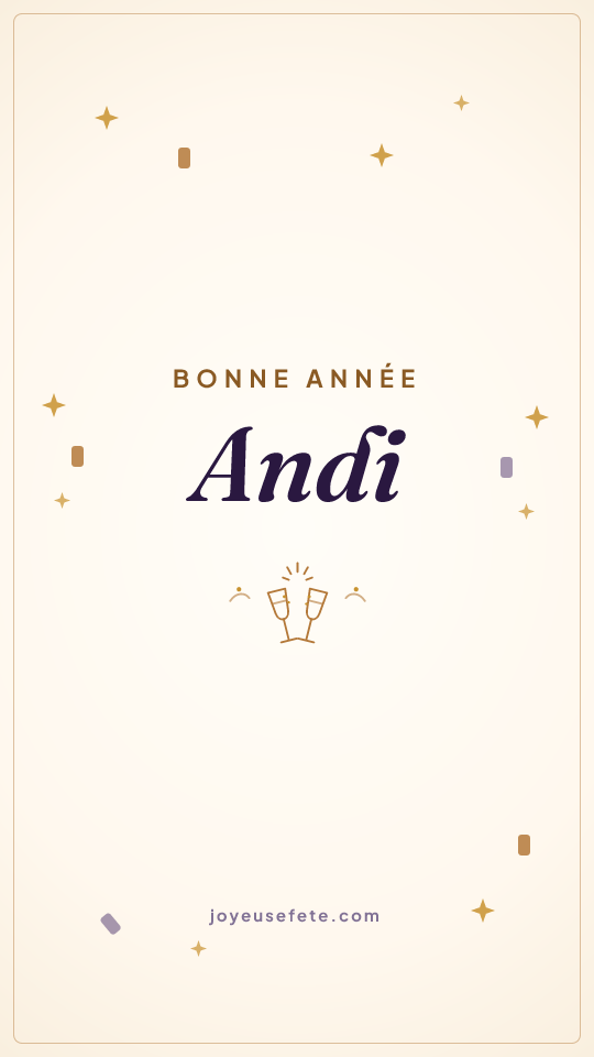 Image « Bonne année Andi » au format story