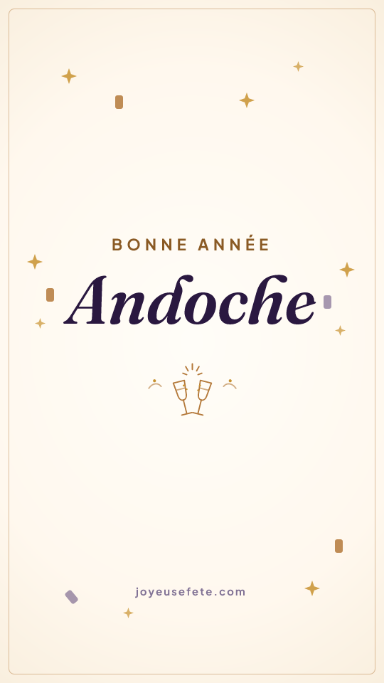 Image « Bonne année Andoche » au format story