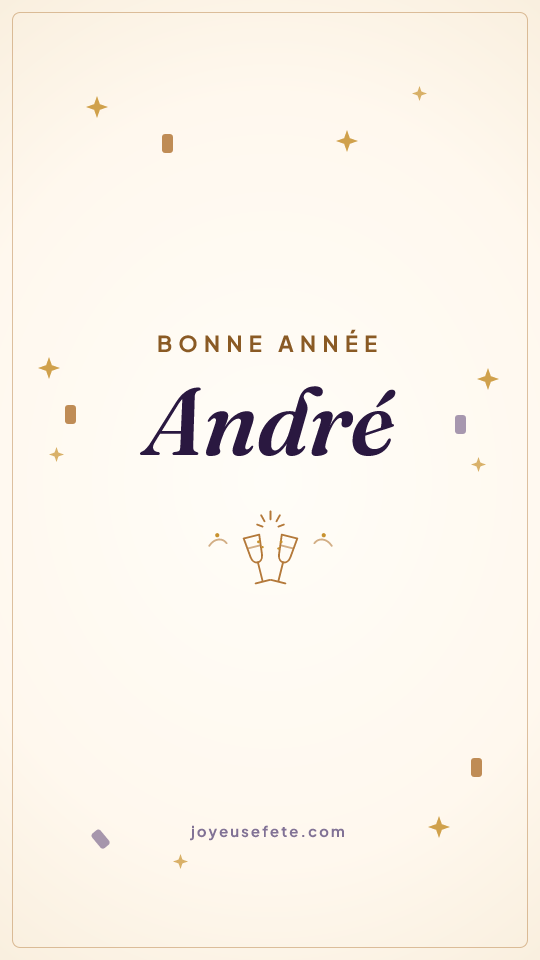 Image « Bonne année André » au format story