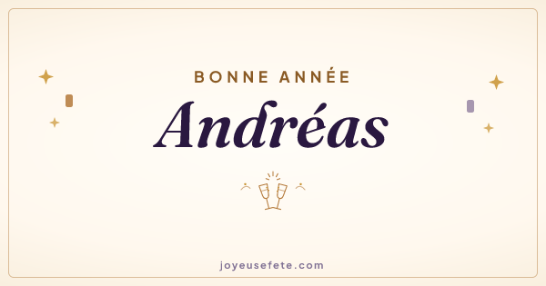 Image « Bonne année Andréas » au format large