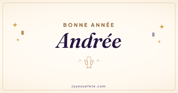 Image « Bonne année Andrée » au format large