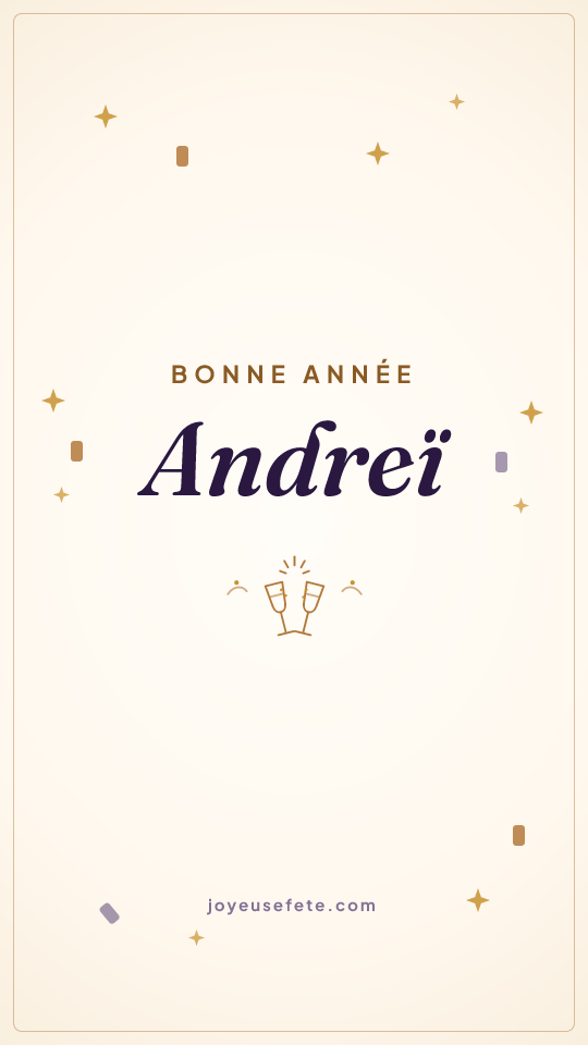 Image « Bonne année Andreï » au format story