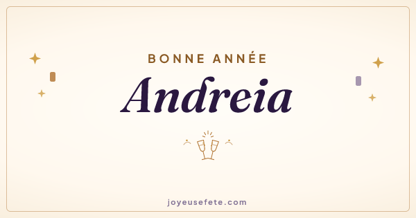Image « Bonne année Andreia » au format large