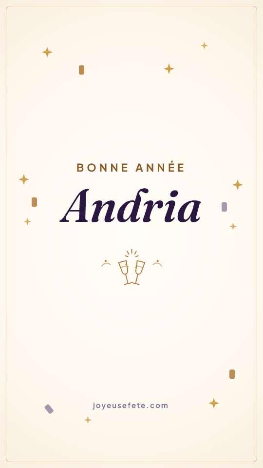 Image « Bonne année Andria » au format story