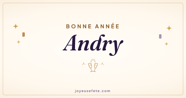 Image « Bonne année Andry » au format large