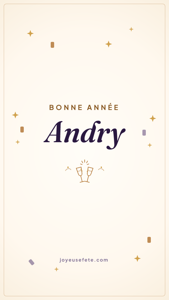 Image « Bonne année Andry » au format story